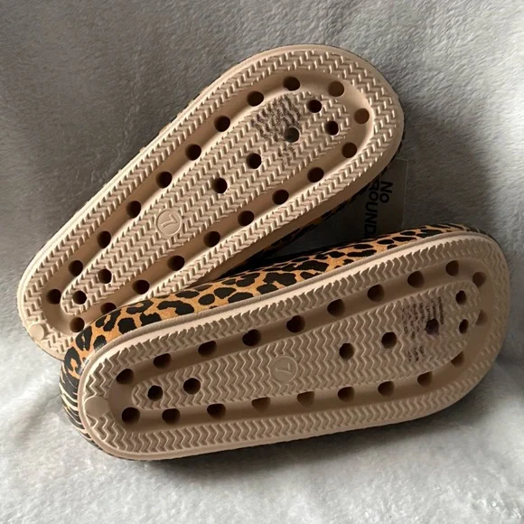 No Boundaries Cheetah Print Open-Toe Mules Women’s Size 7 New Slides Platform - Picture 7 of 11
